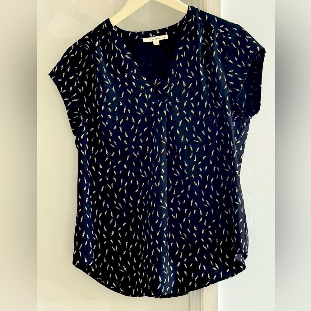 Black and cream print top